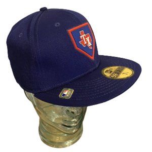 Texas Rangers New Era Baseball Fitted Cap MLB Hat 59Fifty On Field Size 7 1/2